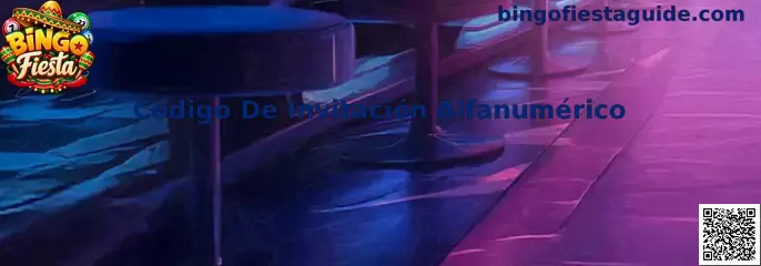 Código De Invitación Alfanumérico de Bingo Fiesta