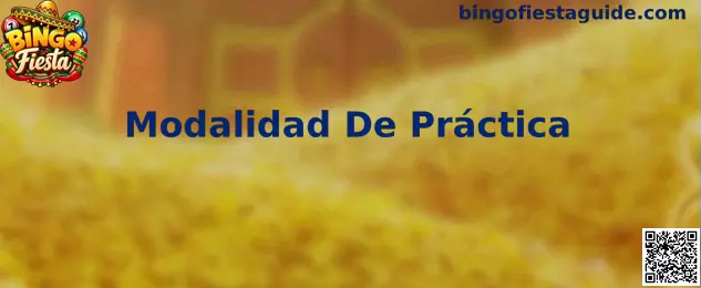 Guía visual de Bingo Fiesta en Modalidad De Práctica